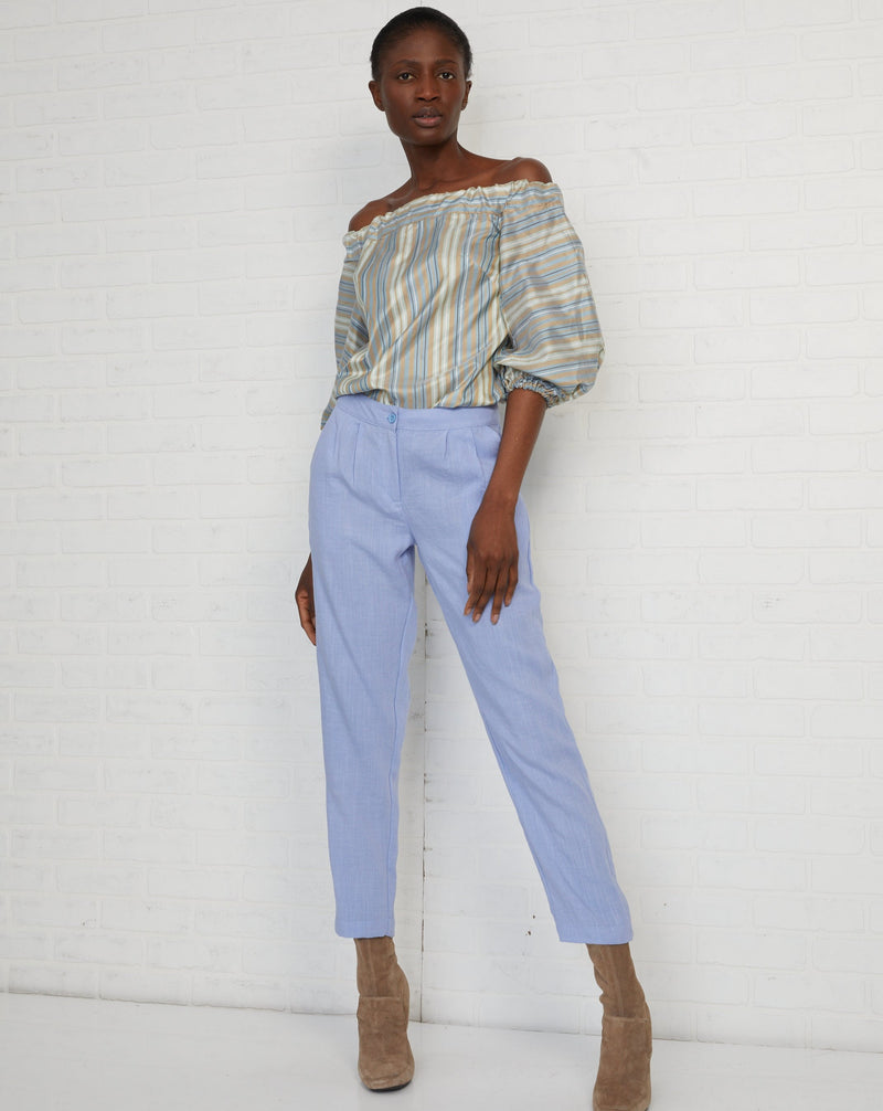 choko's blue Linen pants