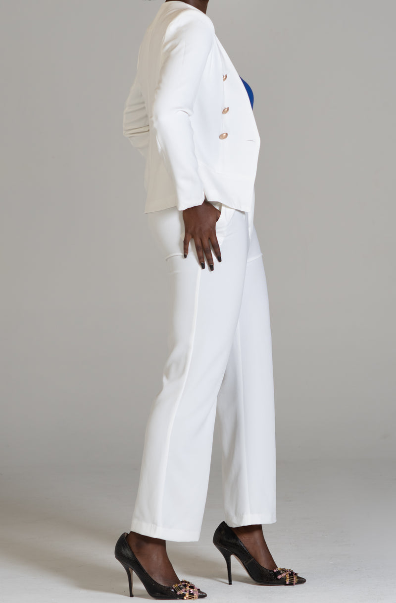choko's white pants suit - chokomode